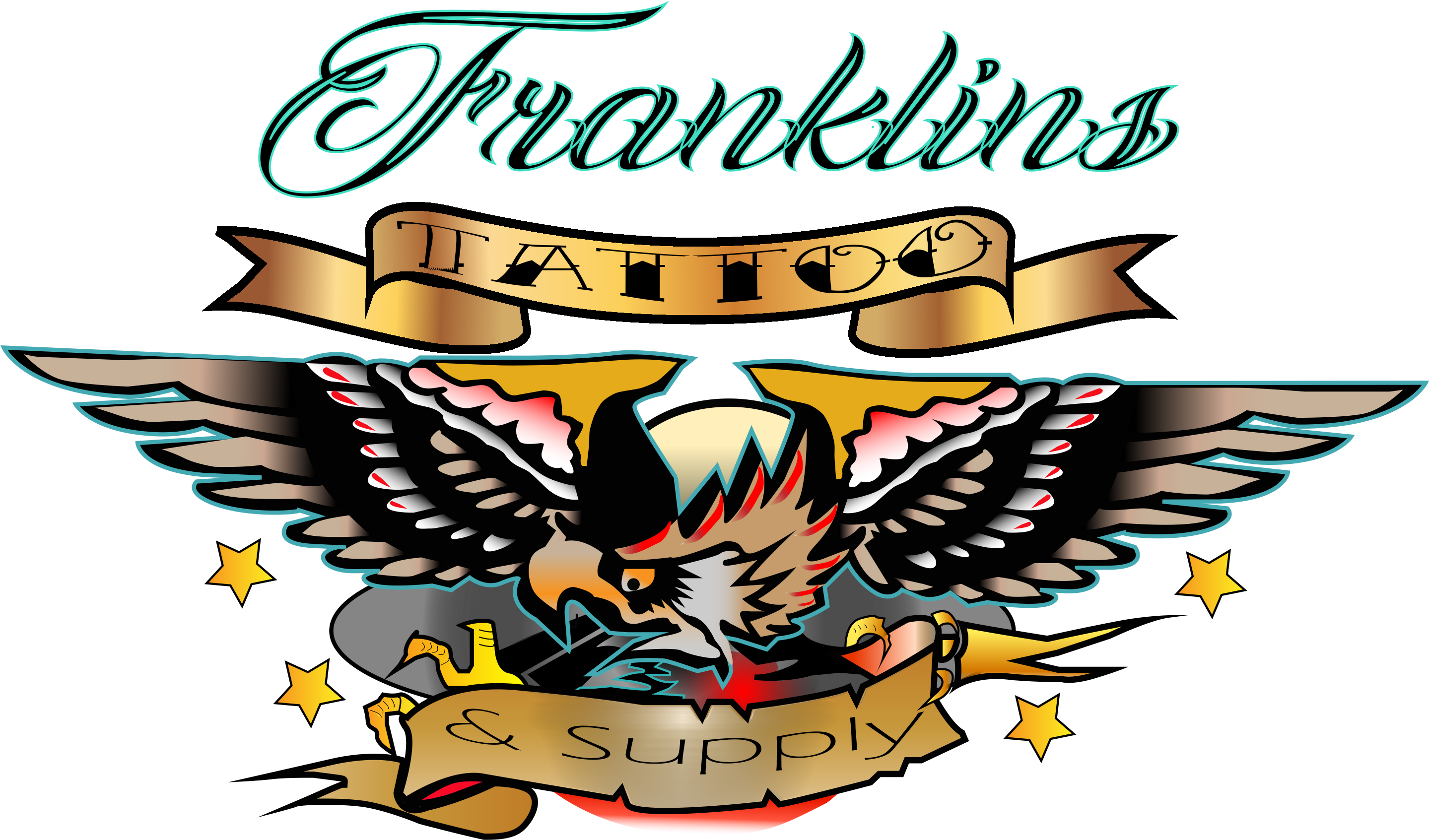 Frosty At Franklins Tattoo The Eagle Join Ⓒ - Cartoon (2878x2478)