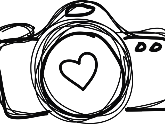 Drawn Camera Simple - Photographer Drawing (640x480)