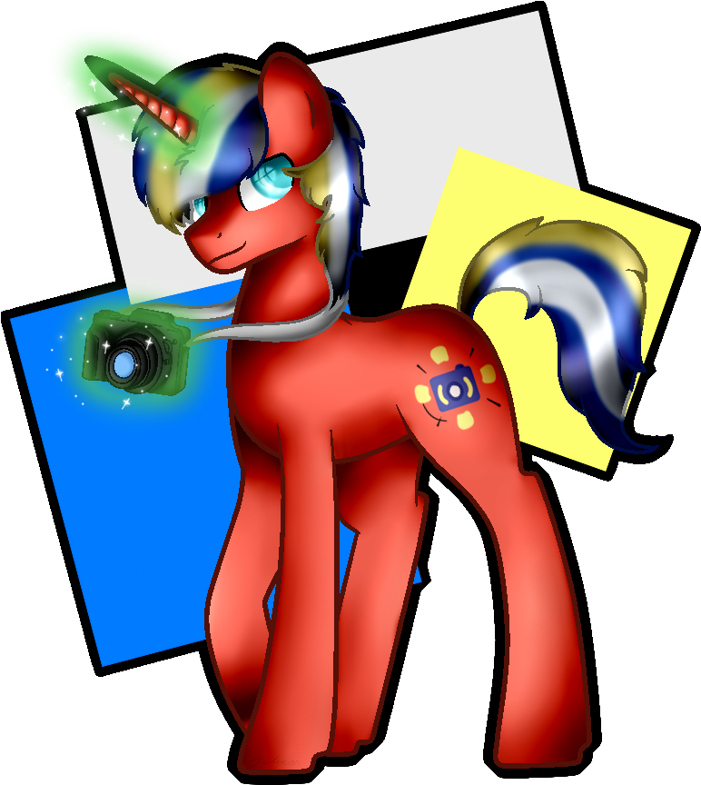 Absolitedisaster08, Camera, Magic, Male, Oc, Oc Only, - Cartoon (1000x1000)