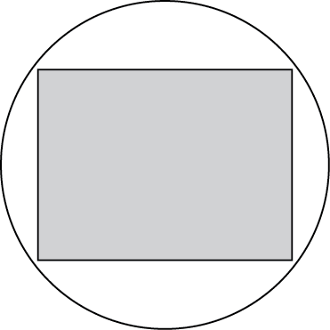 The Image Seen Through The Eyepiece Is Circular, But - Circle (371x371)