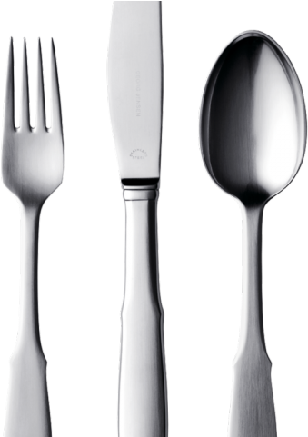 Spoon Clipart Folk - Plate Knife Fork Spoon Table (640x480)