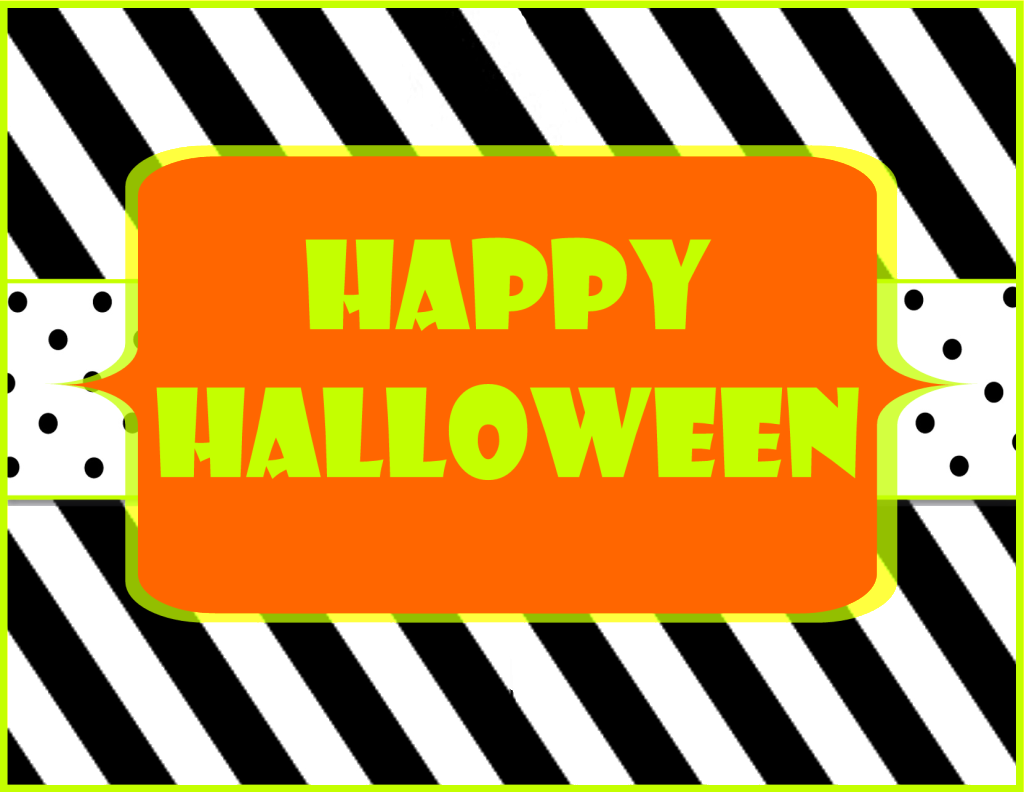 Free Printable Happy Halloween Sign (1024x792)