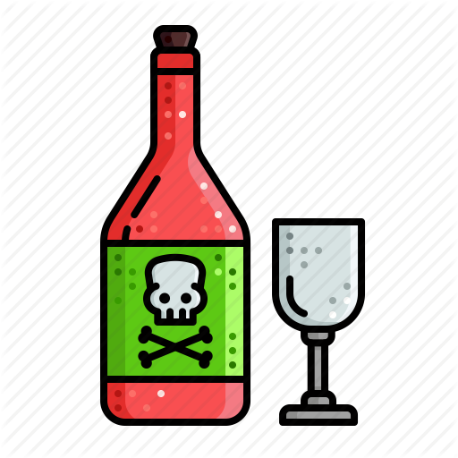 Clipart Free Download Clipart Poison Bottle - Alcohol Image Transparent Poison (512x512)