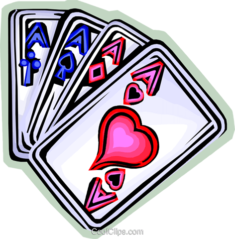 Playing Cards Royalty Free Vector Clip Art Illustration - Playing Cards Royalty Free Vector Clip Art Illustration (472x480)