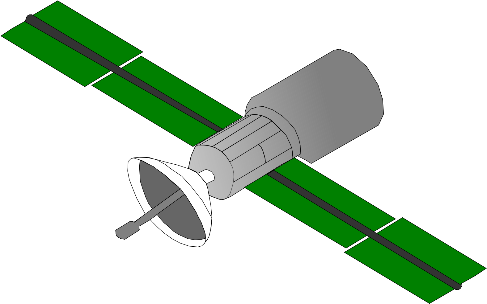 Clipart Satelite Satellite Clip Art Black And White - Satellite (1697x2400)