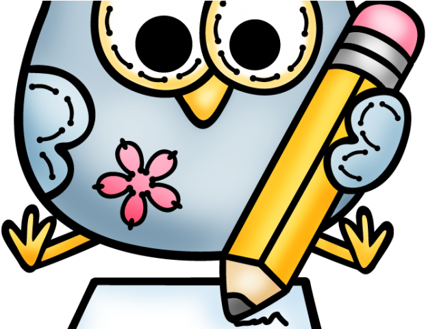 Owl Clipart Writing - Hibou École Clipart (640x480)