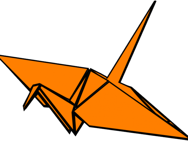 Crane Clipart 100 Ton - Origami Crane Crane Clipart Transparent Background (640x480)