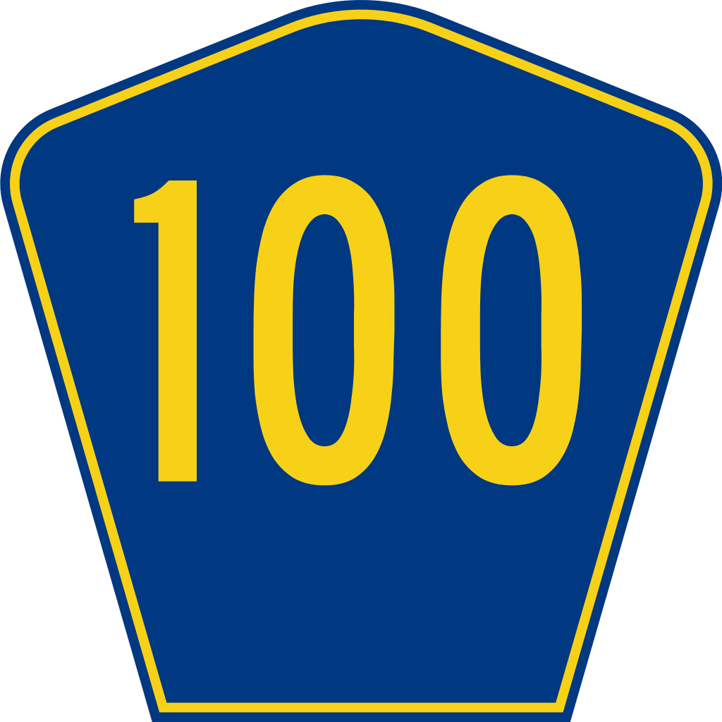 100 Number Vector Free Png File - Traffic Sign (1024x1024)