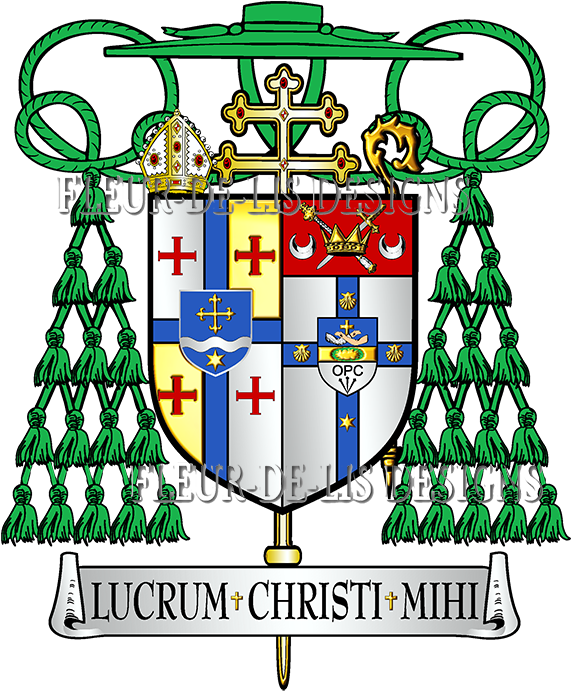 Ecclesiastical And Religious Coats Of Arms And Crests - Coat Of Arms Of Us Diocese (600x800)