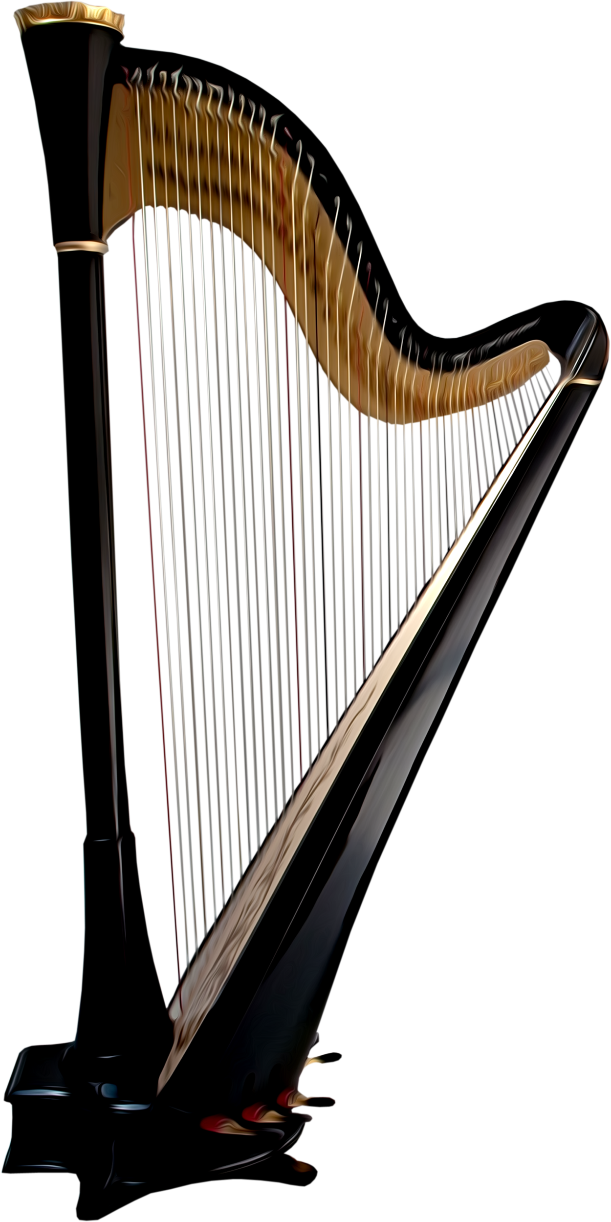 Music Theater, Jazz Club, Png Photo, Harp, Art Music, - Harp Png (1250x2500)