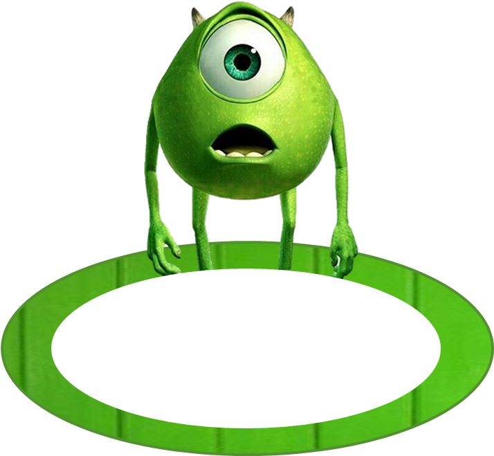 Monsters Inc Party Printables Free 144388 - Mike Monster Inc Png (713x675)