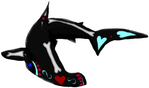 Sharkweek Hammerhead Shark By Little-horrorz - Illustration (600x437)