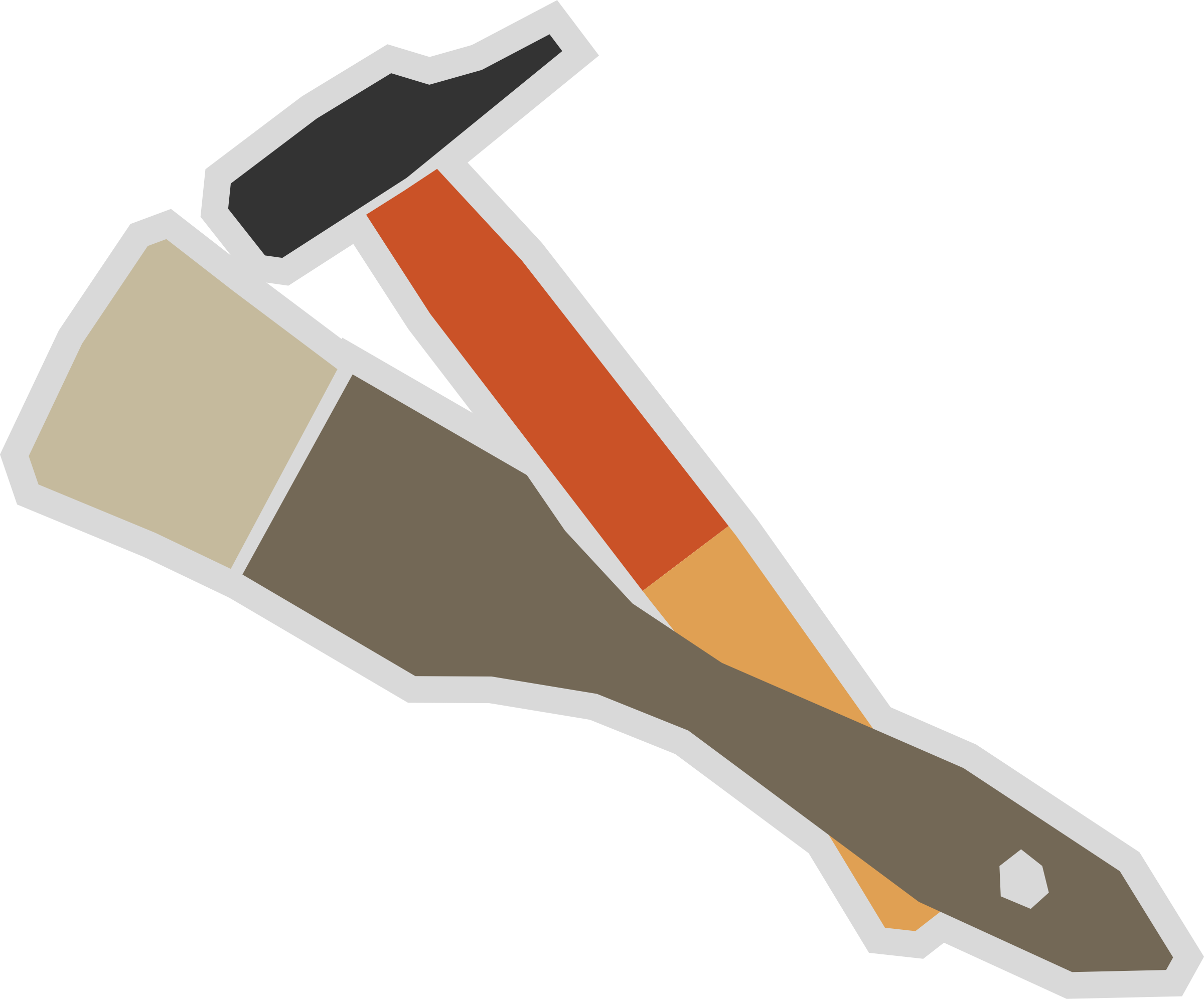 Brush And Hammer Vector Clipart Image - Brush And Hammer Vector Clipart Image (2400x1992)