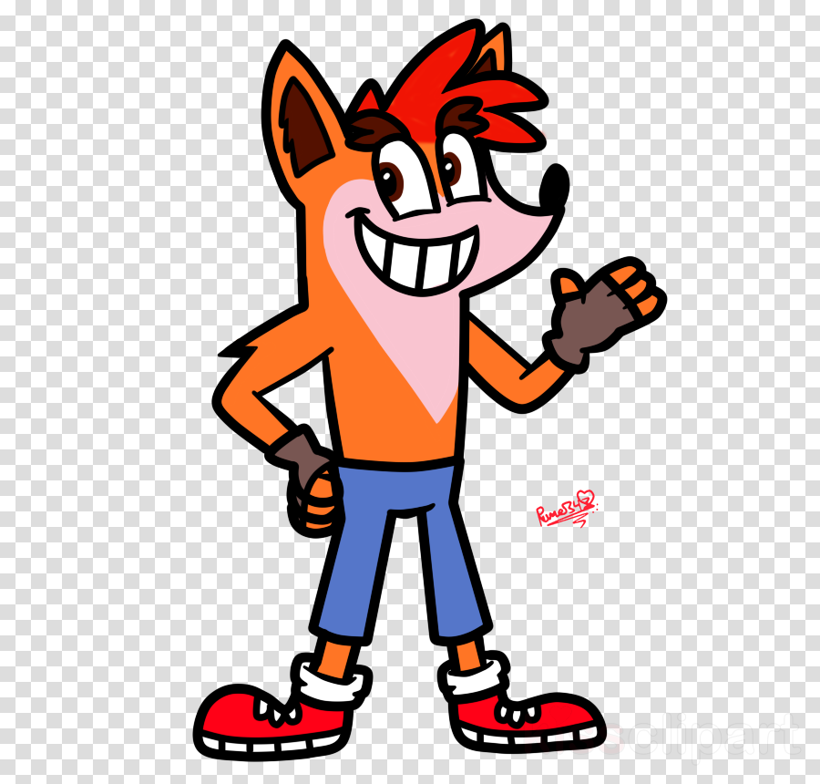 Crash Bandicoot Clipart Crash Team Racing Crash Bandicoot - Chibi Art Laughing Jack Cute (900x860)