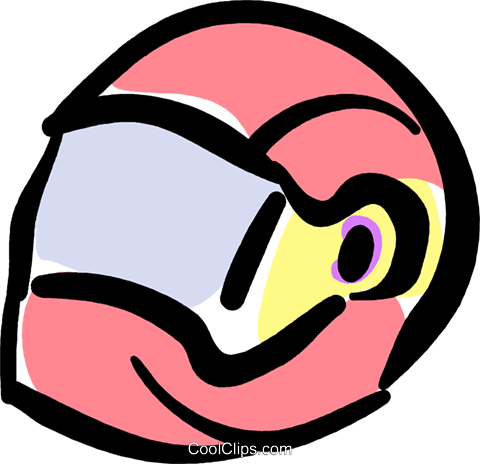 Crash Helmet Royalty Free Vector Clip Art Illustration - Crash Helmet Royalty Free Vector Clip Art Illustration (480x464)