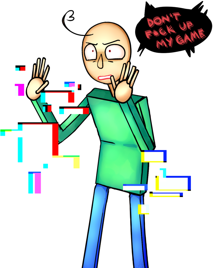 Don't Crash It Dude By - Baldi's Basics In Education & Learning (828x965)
