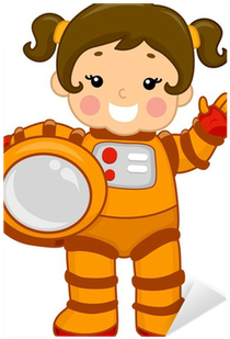 Astronauta Menina Desenho Png (400x400)