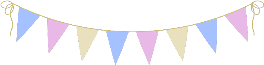 Bunting Aesthetic Colorful Freetoedit - Pennant Banner Transparent Background (923x240)