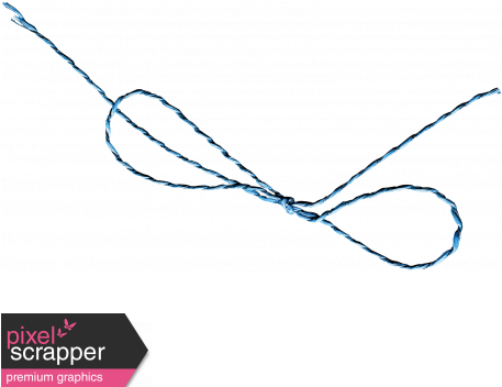 Blue Twine Bow Graphic By Janet Scott - Slope (456x456)