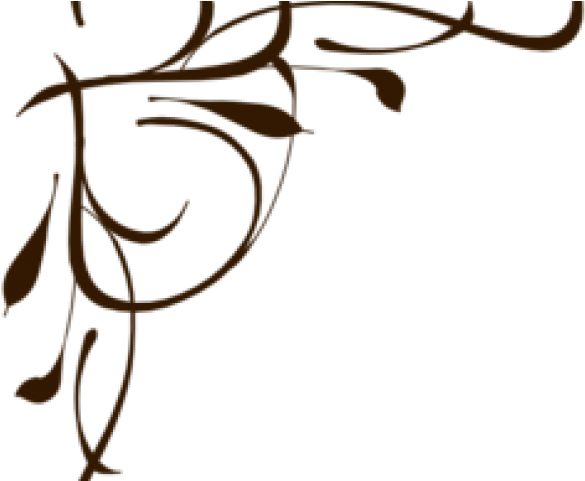 Flourish Clipart Swirly Line - Calligraphy Borders For Microsoft Word (640x480)