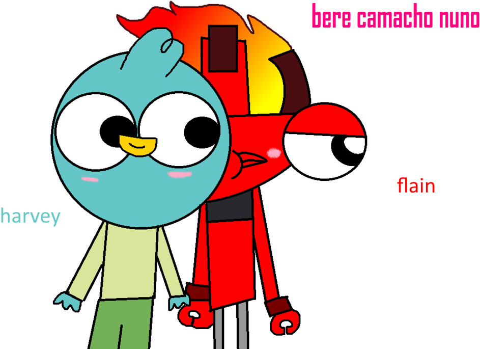 Flain Clipart Living Thing - Harvey Beaks And Mixels (1024x749)