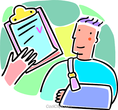 Person With A Broken Arm Royalty Free Vector Clip Art - Person With A Broken Arm Royalty Free Vector Clip Art (480x450)