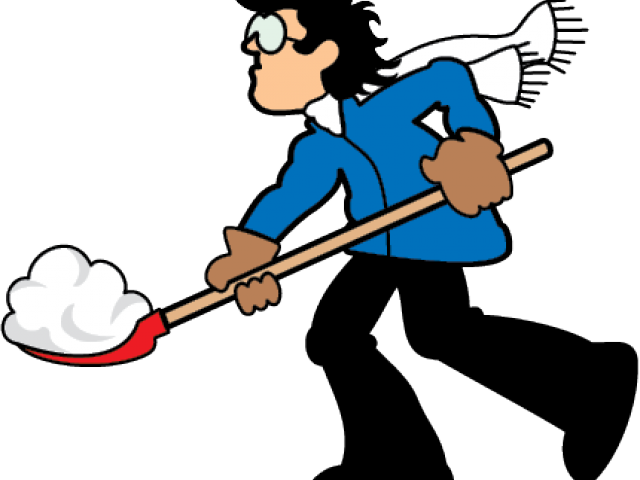 Shovel Clipart Snow Removal - Shoveling Snow Clip Art (640x480)