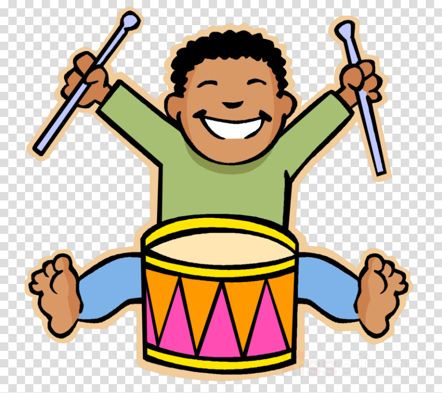 Boy With Drum Clipart (900x800)