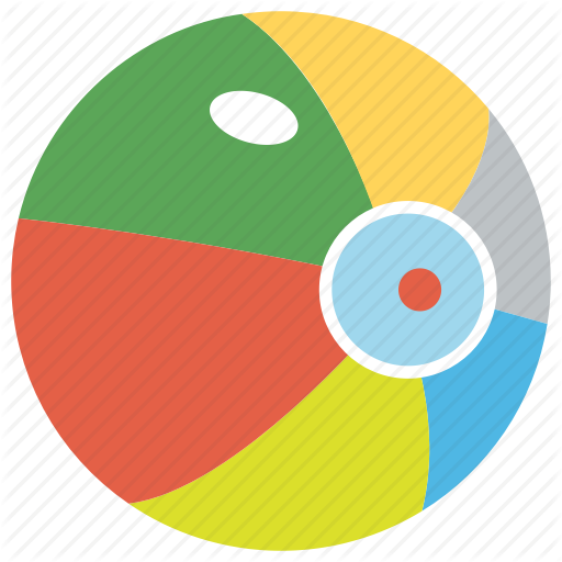 Beach Ball Clipart Rubber Ball - Circle (512x512)