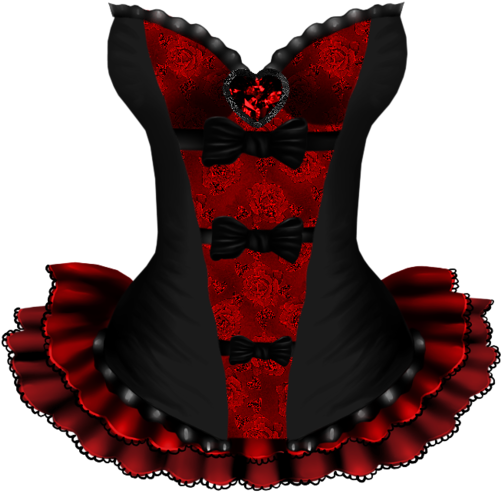 Scrap Rouge - Thinou - Tubes Vetement Png (500x499)