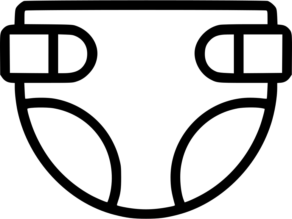 980 X 736 5 - Diaper Outline (980x736)