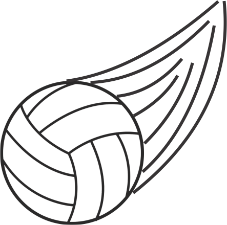 First Tournament 1/21/18 - Volleyball Clipart Transparent Background (443x440)