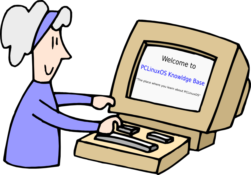 Pclinuxos Knowledge Base - Cartoon Computer (882x615)
