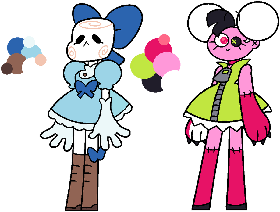 Marsha Mallow And Toybox Tilly By Cuppykins - Cartoon (1058x755)