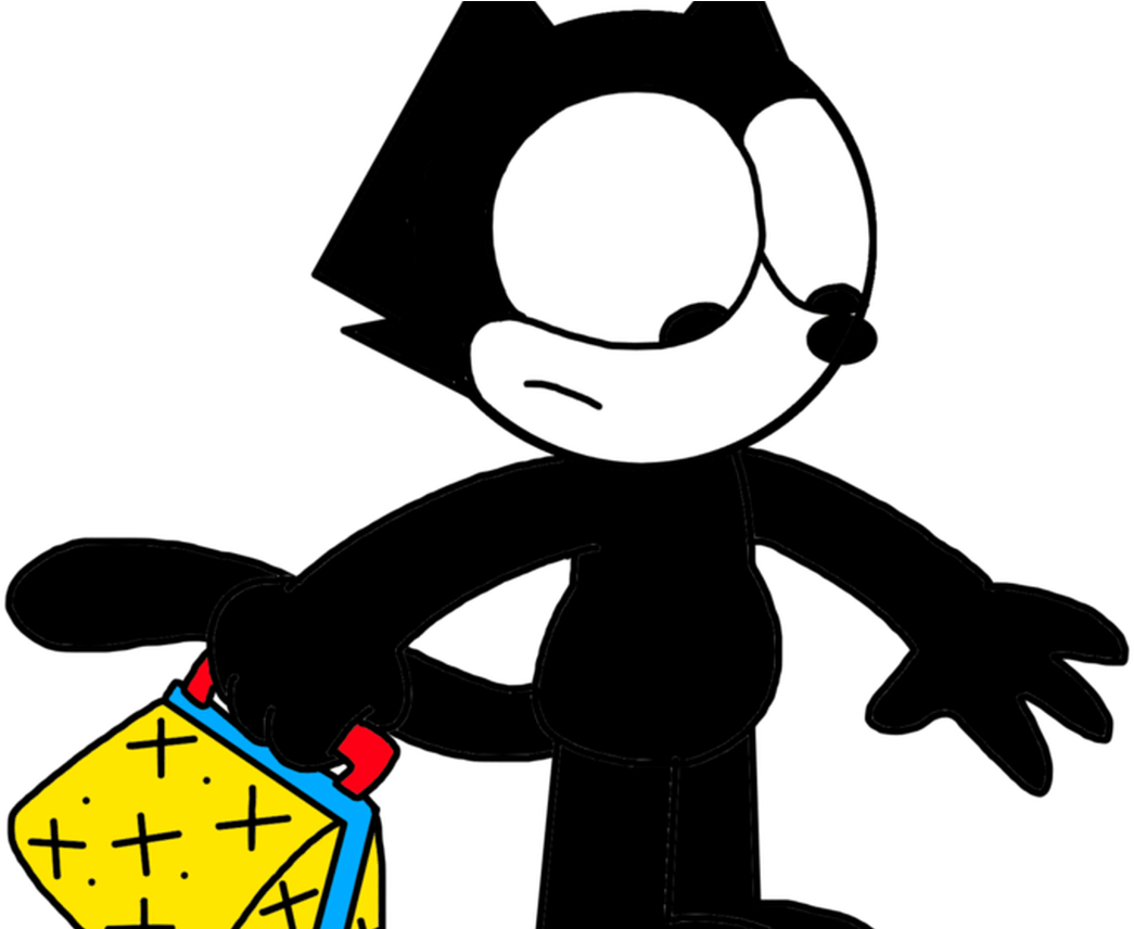 Felix Trapped On Glue As Trap By Marcospower1996 On - Cartoon (1368x855)