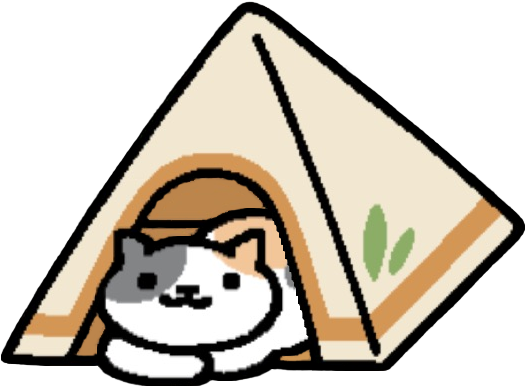 Pasty In The Nature Tent For Anon - Neko Atsume Tent (736x668)