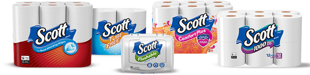 Scott Family Of Products Image - Scott Toilet Paper (1037x363)
