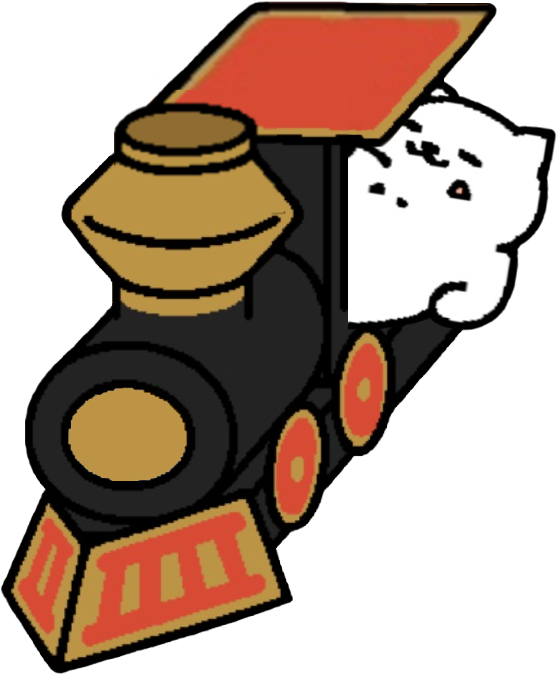 Tubbs In The Cardboard Choo Choo For Anon - Neko Atsume Train (764x968)