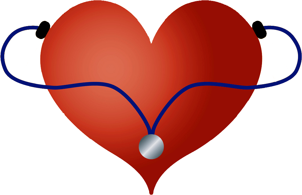 Free - Clip Art Stethoscope Heart Clipart (1002x685)