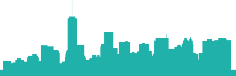 Skyline Transparent - Ever Since New York Sticker (750x375)