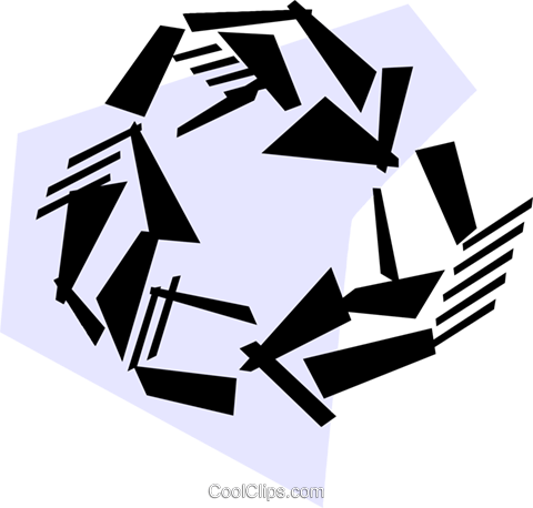 Recycling Symbols Royalty Free Vector Clip Art Illustration - Graphic Design (480x458)