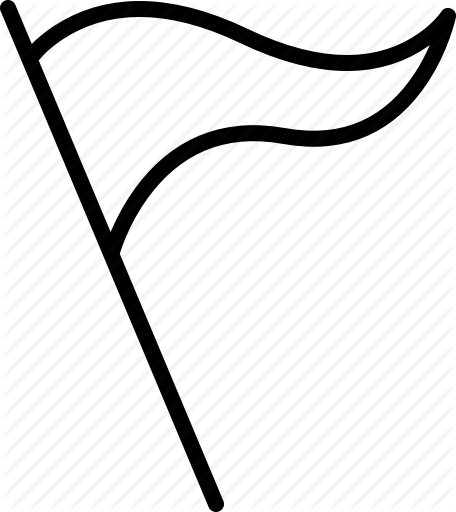 Flagging Clipart Pole Drawing - Illustration (456x512)