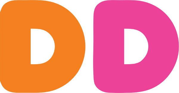 Dunkin Donuts Clipart Plain Doughnut - Dunkin Donuts Dd Logo (600x313)