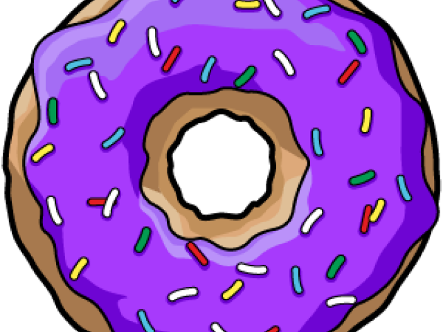 Doughnut Clipart Purple - Purple Donut Clipart (640x480)