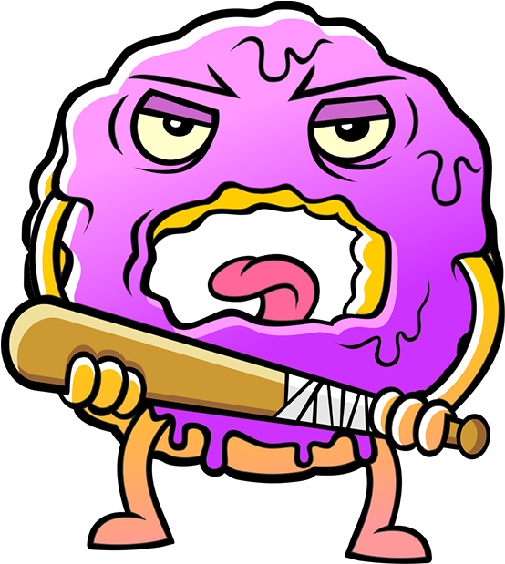 Free Download Doughnut Clipart Donuts Sticker Clip - Стикер Пончик (554x619)