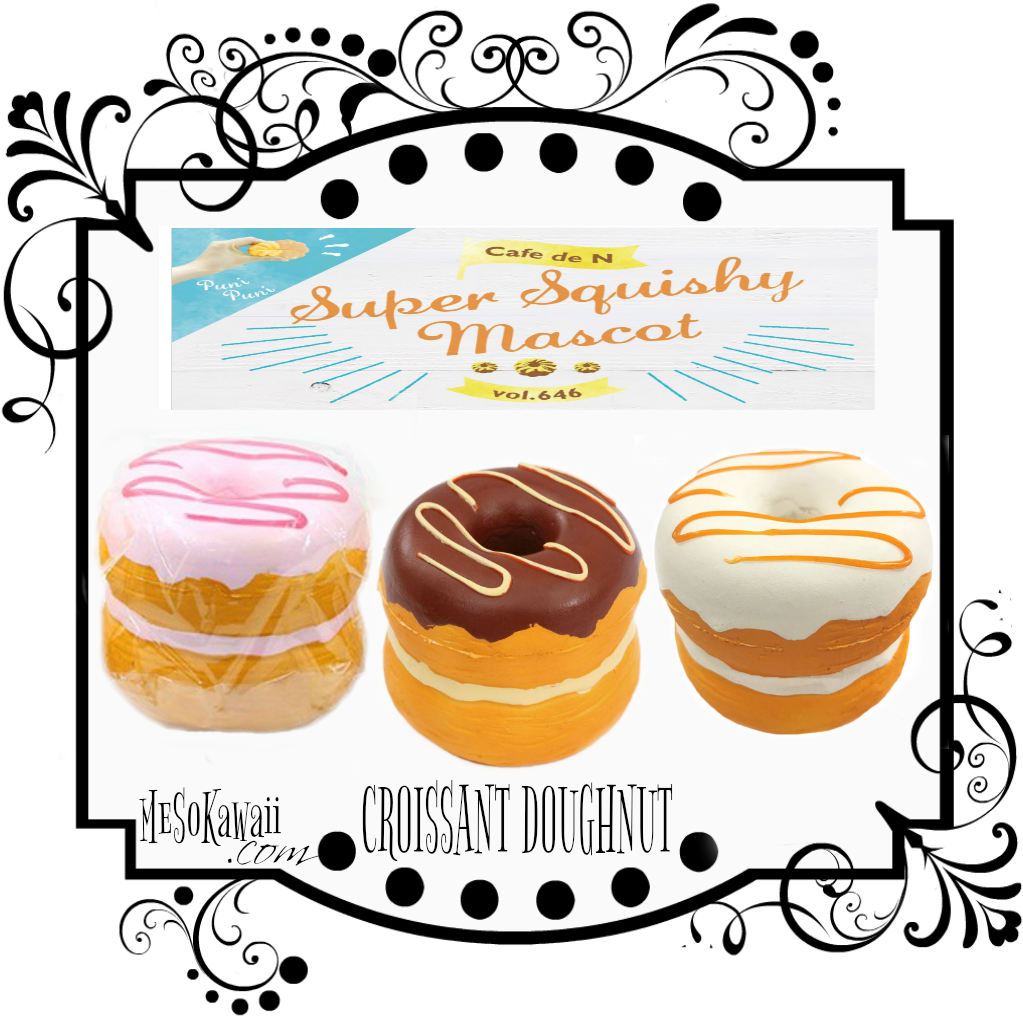 Cafe De N Croissant Doughnut Squishy - Squishy Mini Bun Kibru (1024x1024)
