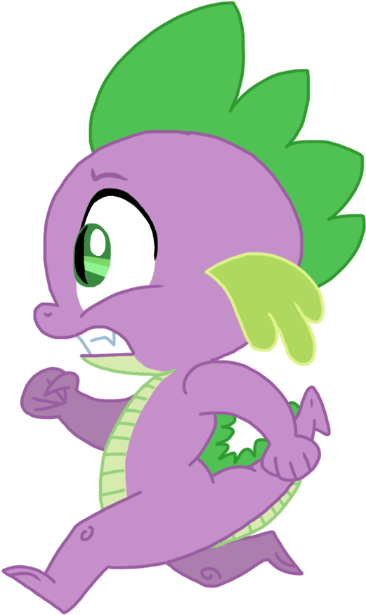 Running Clip Art Spike - Cartoon (800x1034)