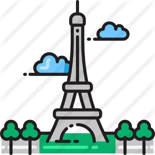 Eiffel Tower Free Icon - Tokyo Tower Cartoon (512x512)