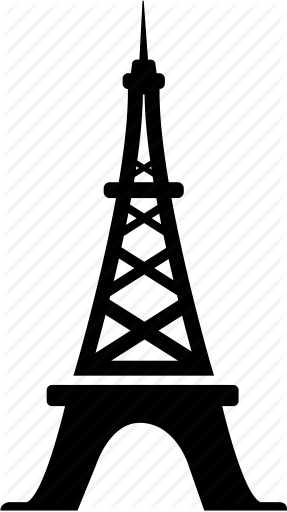 Clipart Library Download Landmark By Api K Eiffel France - Eiffel Icon (287x512)
