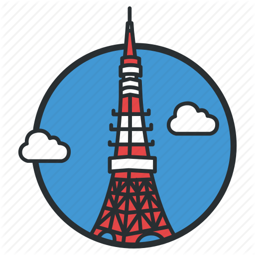 Tokyo Tower Icon Clipart Tokyo Tower Eiffel Tower Clip - Tokyo Tower Icon (512x512)
